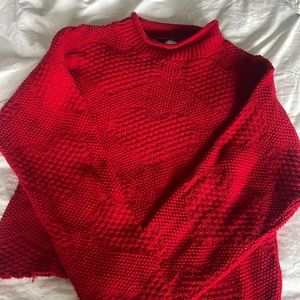Vintage red sweater. 100% cotton